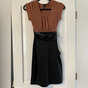Brown and black dress-juniors